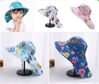 Sombrero con solapa para niños